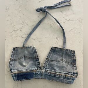 New! EB Denim x Levi’s Pocket Cropped‎ Top Sz Small / Medium